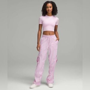 Lululemon Athletica Light Pink Cargo Joggers in Vita Pink